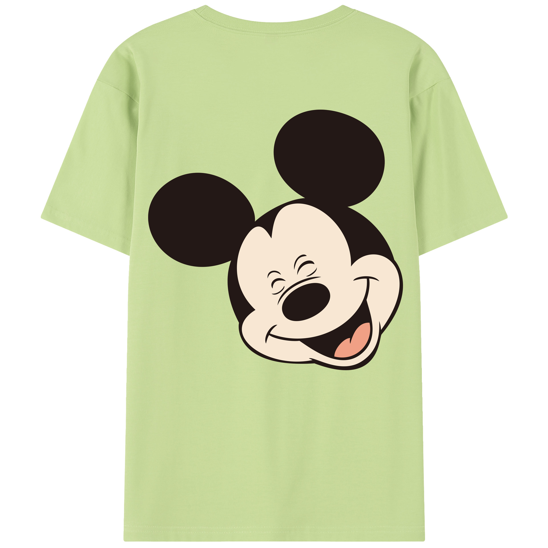 （画像用） ミッキーマウス Mickey Mouse 綿100％半袖Tシャツ（背面プリント）